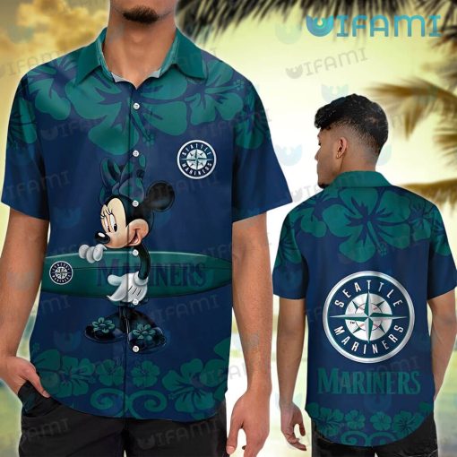 Mariners Hawaiian Shirt Minnie Surfboard Seattle Mariners Gift