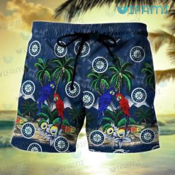 Mariners Hawaiian Shirt Parrot Couple Tropical Beach Seattle Mariners Short