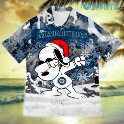 Mariners Hawaiian Shirt Snoopy Dabbing Snowflake Seattle Mariners Gift