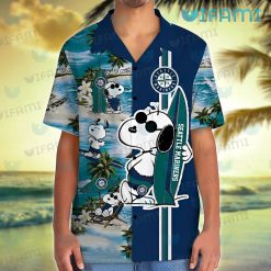 Mariners Hawaiian Shirt Snoopy Surfing Beach Seattle Mariners Gift