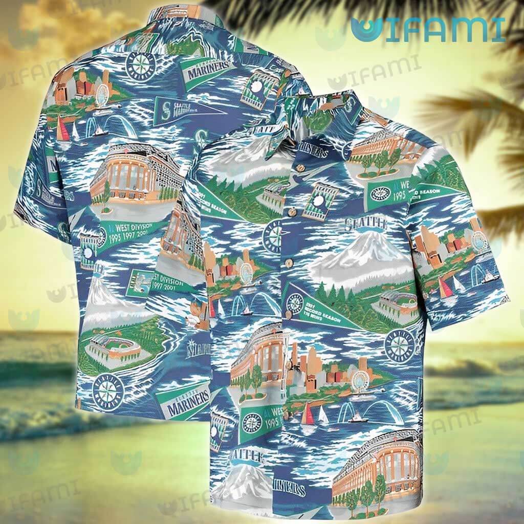 Mariners Hawaiian Shirt Logo History Seattle Mariners Gift