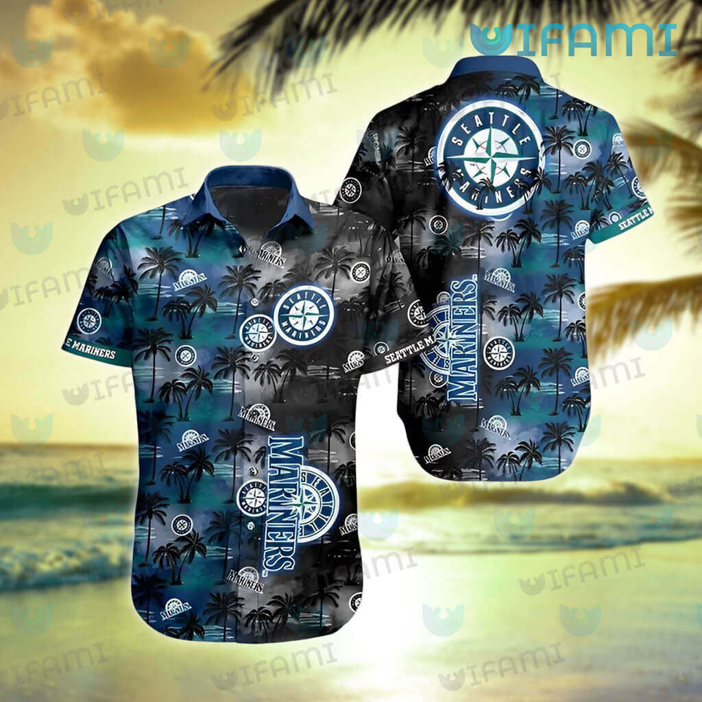 Mariners Hawaiian Shirt Sunset Dark Coconut Tree Seattle Mariners Gift -  Personalized Gifts: Family, Sports, Occasions, Trending