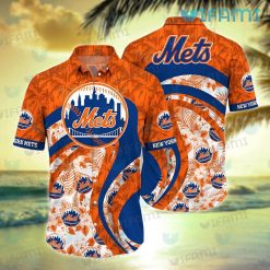 Mets Hawaiian Shirt Hibiscus Palm Tree New York Mets Gift