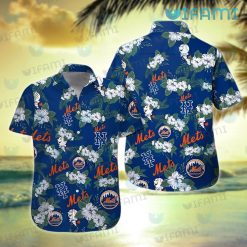 Mets Hawaiian Shirt Mascot Hibiscus Tropical Leaves New York Mets Gift