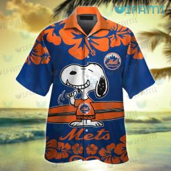 Mets Hawaiian Shirt Snoopy Smile Surfboard New York Mets Gift