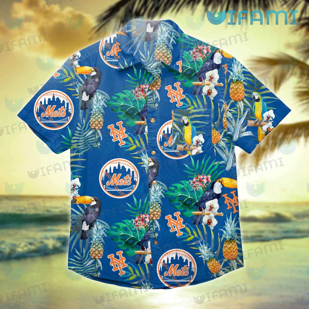 Personalized New York Mets Baseball Full Printing Hawaiian Shirt