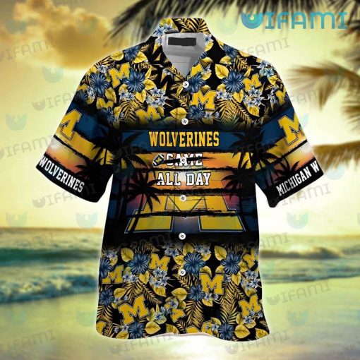 Michigan Hawaiian Shirt Came All Day Michigan Football Gift