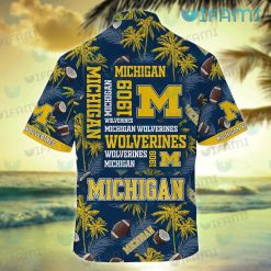 Michigan Hawaiian Shirt Coconut Pattern Michigan Football Gift