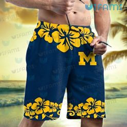 Michigan Hawaiian Shirt Mickey Surfboard Michigan Wolverines Short
