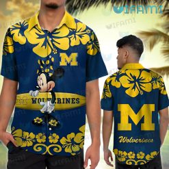 Michigan Hawaiian Shirt Minnie Surfboard Michigan Wolverines Gift