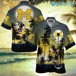 Michigan Hawaiian Shirt Pirate Mickey Michigan Wolverines Gift