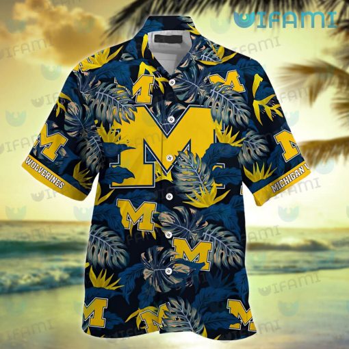 Michigan Hawaiian Shirt Stress Blessed Obsessed Wolverines Gift