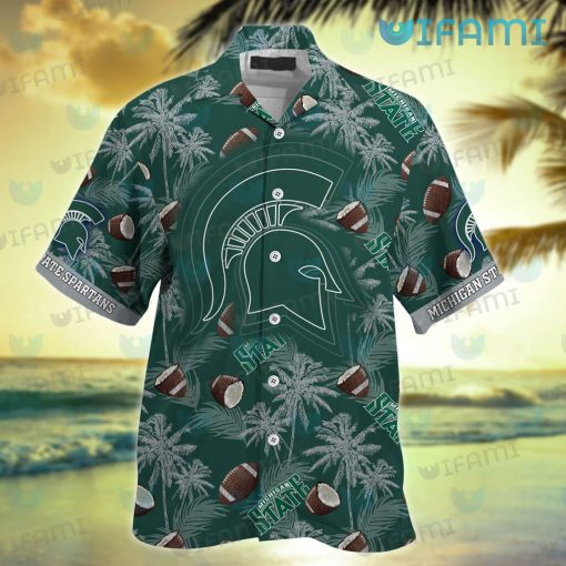 Michigan State Hawaiian Shirt Coconut Football Michigan State Gift