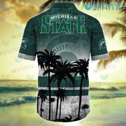 Michigan State Hawaiian Shirt Coconut Tree Michigan State Gift