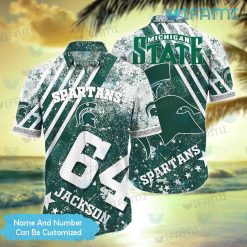 Michigan State Hawaiian Shirt Mascot Football Helmet Spartans Gift