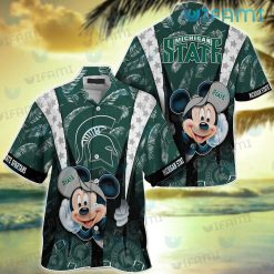 Michigan State Hawaiian Shirt Mickey Feather Michigan State Gift