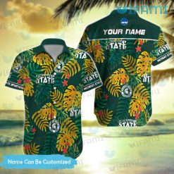 Michigan State Hawaiian Shirt Palm Leaves Michigan State Gift