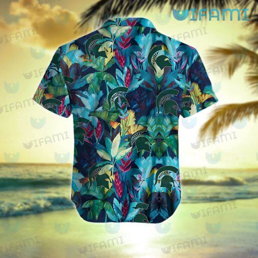 Michigan State Hawaiian Shirt Palm Tree Michigan State Gift