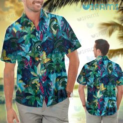 Michigan State Hawaiian Shirt Palm Tree Michigan State Present Men