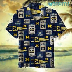 Michigan Wolverines Hawaiian Shirt EST 1817 Logo Wolverines Gift