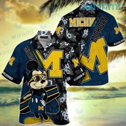 Michigan Wolverines Hawaiian Shirt Mickey Surfboard Wolverines Gift