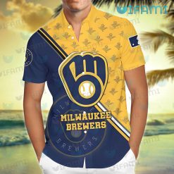 Milwaukee Brewers Hawaiian Shirt Big Logo Brewers Gift