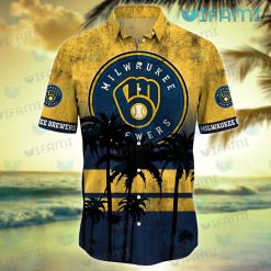 Milwaukee Brewers Hawaiian Shirt Coconut Tree Brewers Present