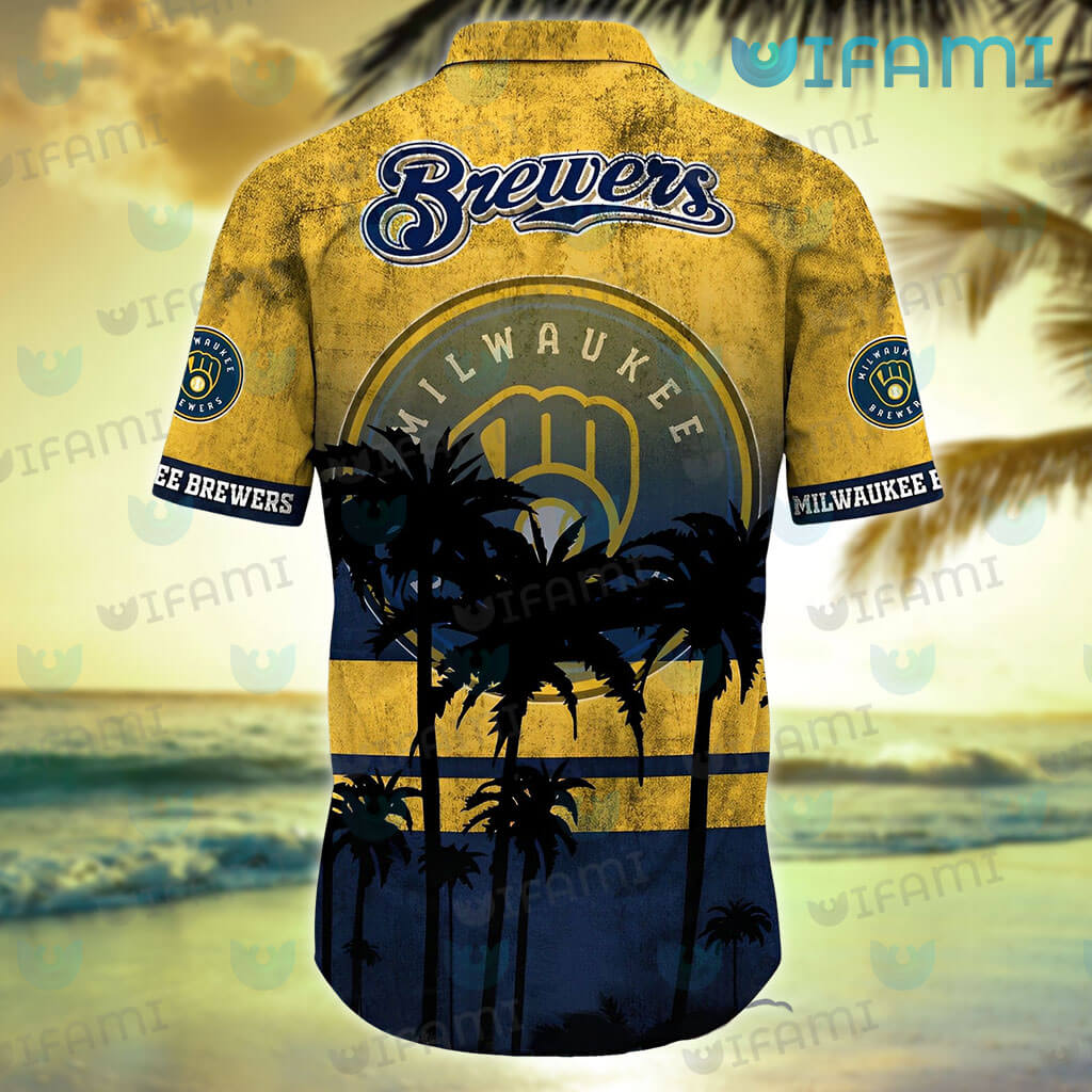 Brewers Hawaiian Shirt Sunset Dark Coconut Tree Milwaukee Brewers Gift -  Personalized Gifts: Family, Sports, Occasions, Trending