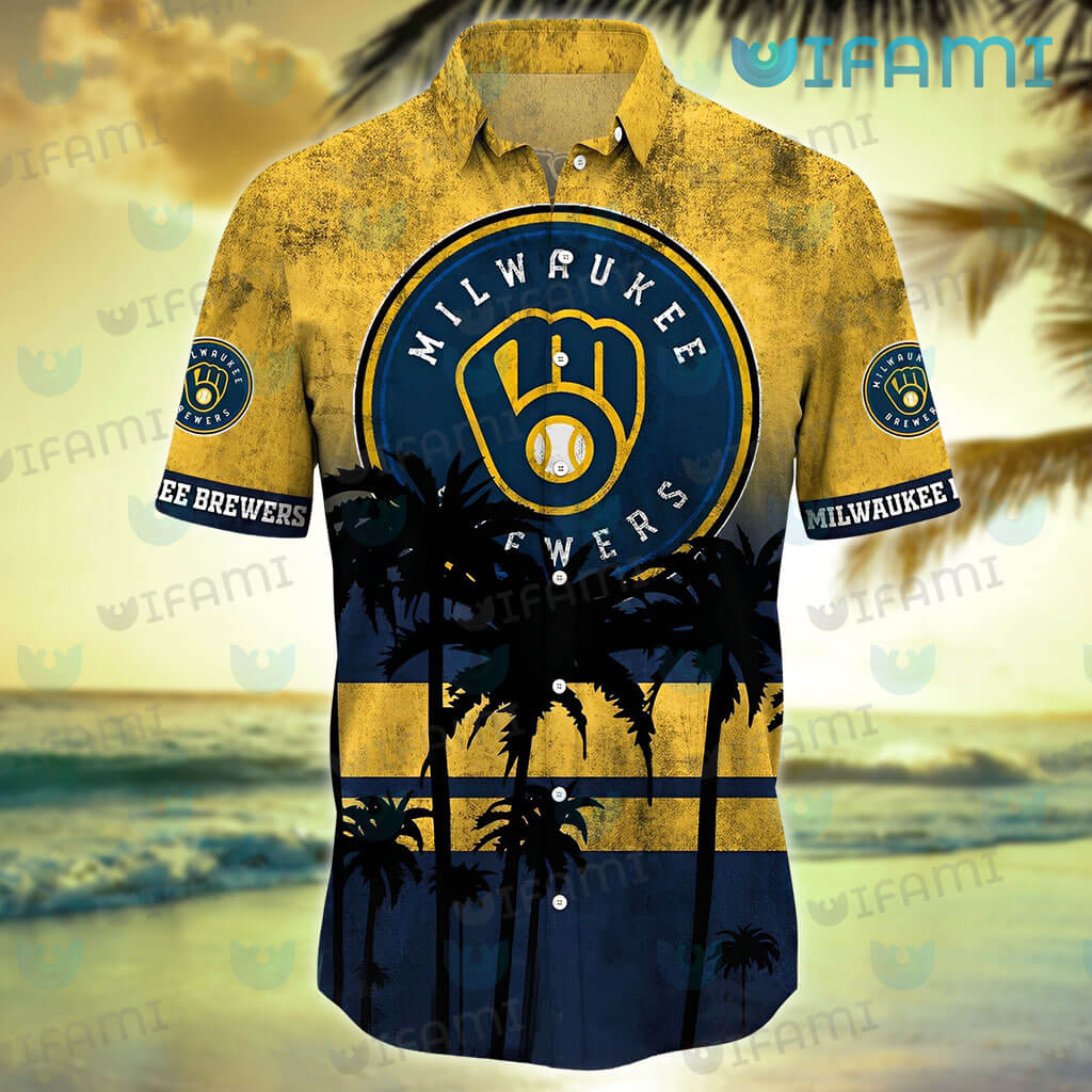 Brewers Hawaiian Shirt Sunset Dark Coconut Tree Milwaukee Brewers Gift -  Personalized Gifts: Family, Sports, Occasions, Trending