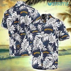 Milwaukee Brewers Hawaiian Shirt Palm Leaves Brewers Gift