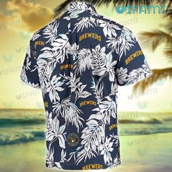 Milwaukee Brewers Hawaiian Shirt Palm Leaves Brewers Gift