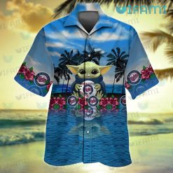 Minnesota Twins Hawaiian Shirt Baby Yoda Summer Beach MN Twins Present For Fans