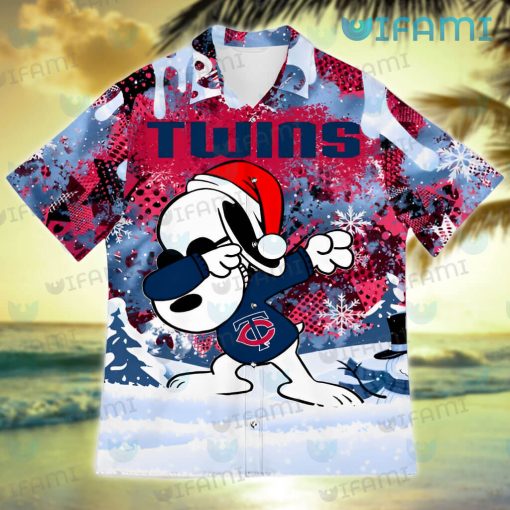 Minnesota Twins Hawaiian Shirt Snoopy Dabbing MN Twins Gift