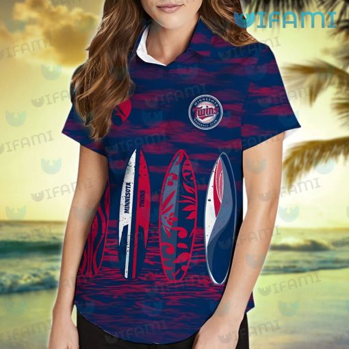 Minnesota Twins Hawaiian Shirt Surfboard Summer Beach MN Twins Gift