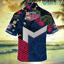 Minnesota Twins Hawaiian Shirt Tropical Flower MN Twins Present Back