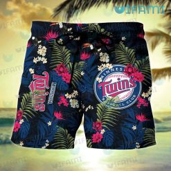 Minnesota Twins Hawaiian Shirt Tropical Flower MN Twins Short