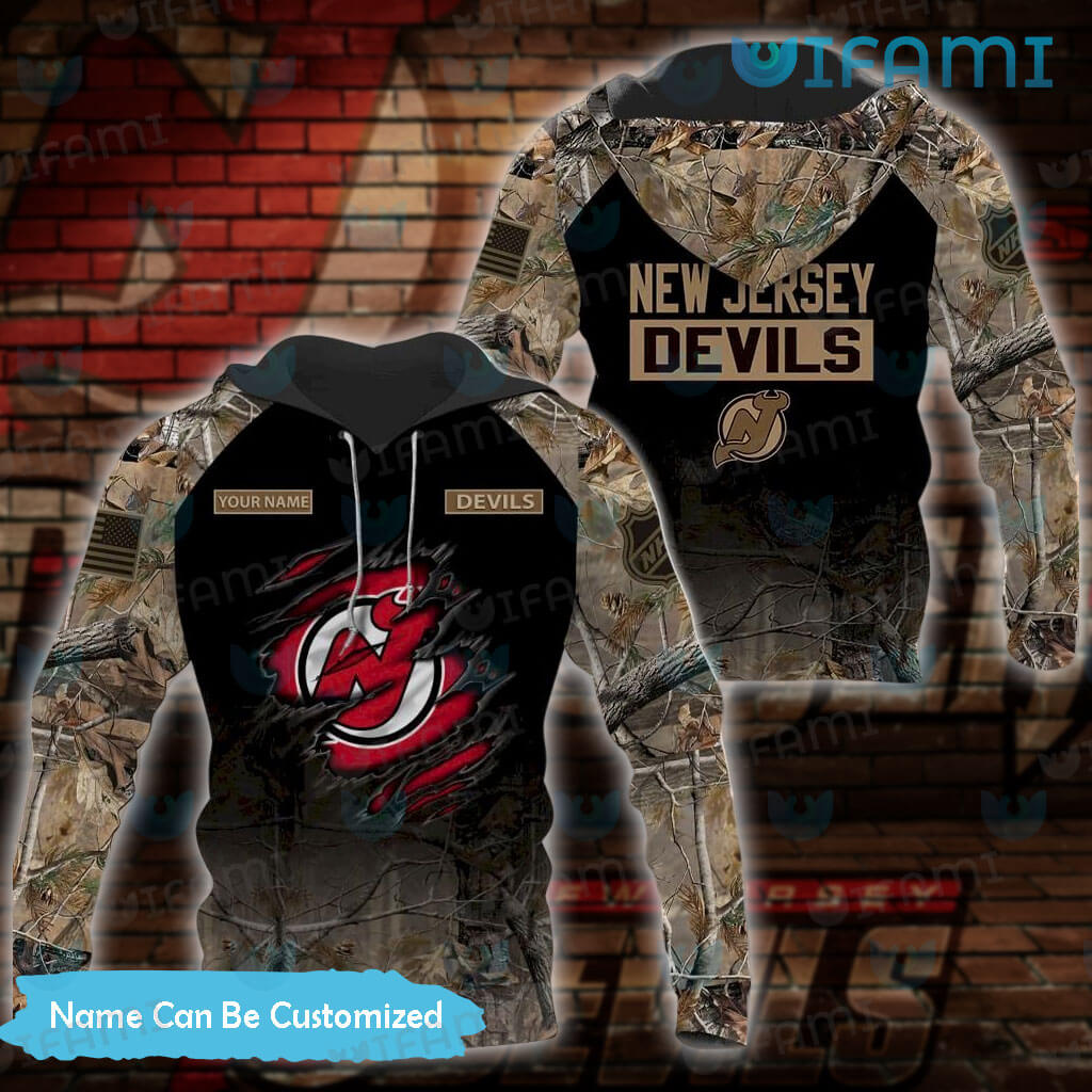 NJ Devils Zip Up Hoodie 3D Tearing Through Logo New Jersey Devils Gift -  Personalized Gifts: Family, Sports, Occasions, Trending