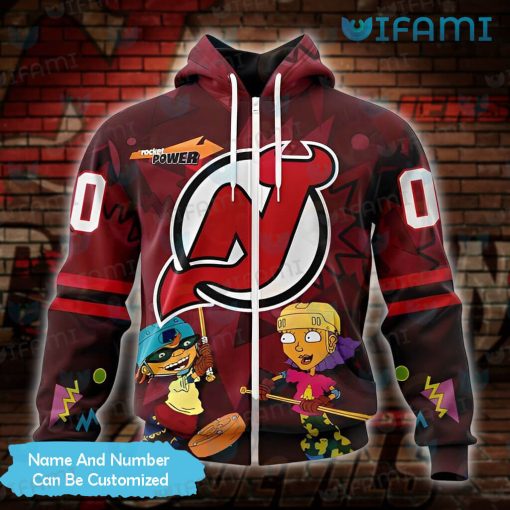 NJ Devils Hoodie 3D Otto Reggie Rocket Power Custom New Jersey Devils Gift