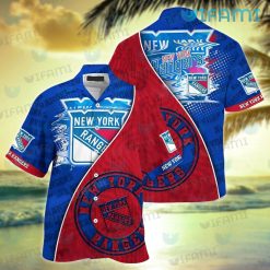 NY Rangers Hawaiian Shirt Big Logo New York Rangers Gift
