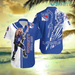 NY Rangers Hawaiian Shirt Iron Maiden New York Rangers Gift