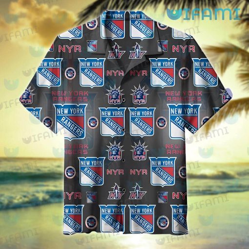 NY Rangers Hawaiian Shirt Logo History New York Rangers Gift