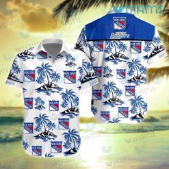 NY Rangers Hawaiian Shirt Tropical Island New York Rangers Gift