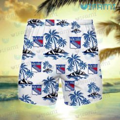 NY Rangers Hawaiian Shirt Tropical Island New York Rangers Present 1