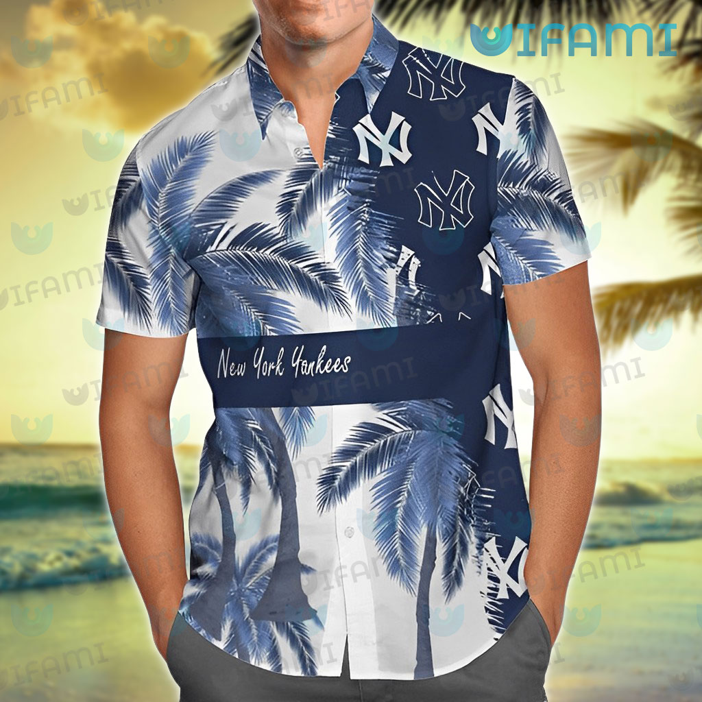 NY Yankees Hawaiian Shirt Coconut Tree Logo New York Yankees Gift -  Personalized Gifts: Family, Sports, Occasions, Trending