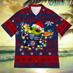 Nationals Hawaiian Shirt Baby Yoda Lights Washington Nationals Present