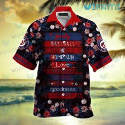 Nationals Hawaiian Shirt Baseball Love Peace Washington Nationals Present