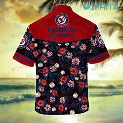 Nationals Hawaiian Shirt Baseball Love Peace Washington Nationals Present Back