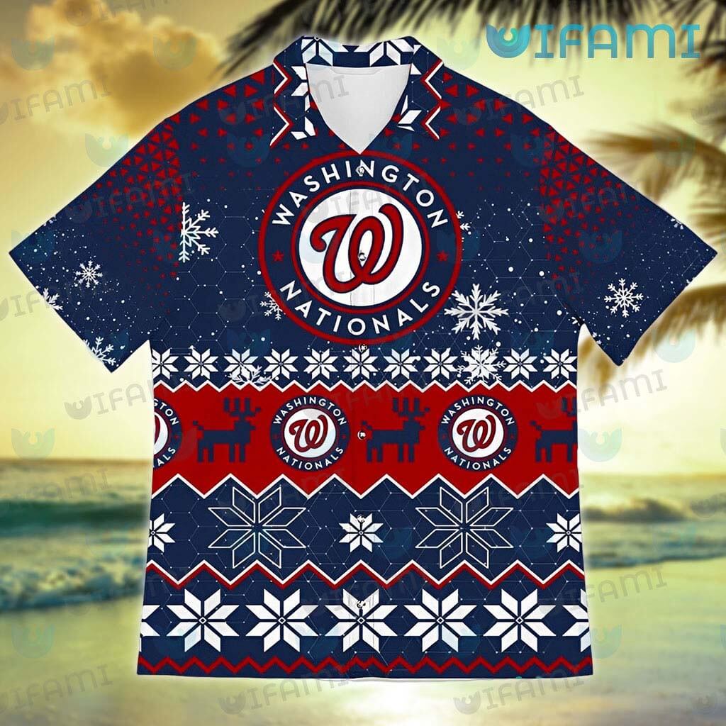 Washington Nationals New Trends Custom Name And Number Christmas Hawaiian  Shirt For Men Women - Freedomdesign