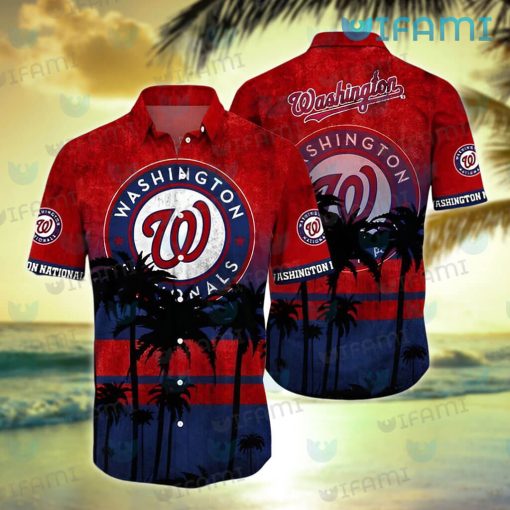 Nationals Hawaiian Shirt Coconut Tree Washington Nationals Gift