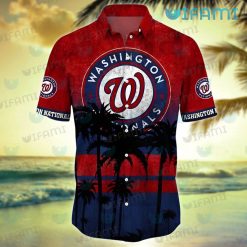 Nationals Hawaiian Shirt Coconut Tree Washington Nationals Present